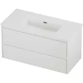 Proline tribute badmeubelset porselein elegant 100x46x54 cm glans wit mat wit