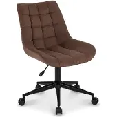Idimex Draaistoel VASILO met corduroy - bruin