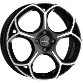 Mak Litá velg MONZA 7x17 4x108 ET 36 zwarte glansfinish