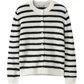 Name it Gebreid vest 'NKFNerina' zwart / wit