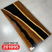AEA Epoxid harz esstisch echtes massiv holz möbel wasserfall epoxy tisch 200x90