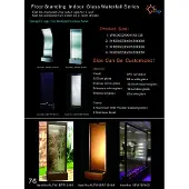 AEA Moderne Trennwand Wasserwand Wände Wasserfall Water Wall Led Wasserwände 180x200