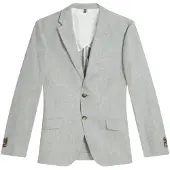 Ted Baker Kenleyj Stretch Linnen Groene Blazerjas