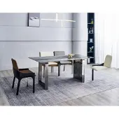 AEA Essgruppe Designer 4x Stühle Moderne Sitzgruppe Luxus Rechteckiger Tisch
