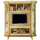 AEA Wohnzimmer Anbau Medien Wand Fernsehwand Fernsehschrank Wohnwand Barock Rokoko