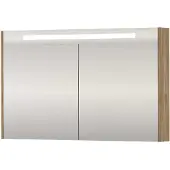 Proline SPK Premium Spiegelkast LED 120x14x74 cm Cider Oak