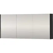 Proline SPK Comfort Spiegelkast Dubbelzijdig 140x14x60 cm Mat Zwart
