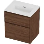 Proline Tribute Badmeubelset Porselein Elegant 60x46x67 cm Glans Wit Indian Walnut