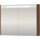 Proline SPK Premium Spiegelkast LED 100x14x74 cm Indian Walnut