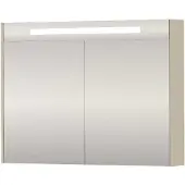 Proline SPK Premium Spiegelkast LED 100x14x74 cm Soft Linen
