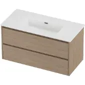 Proline Tribute Badmeubelset Porselein Elegant 100x46x54 cm Mat White Ideal Oak