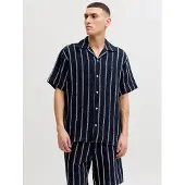Jack & Jones Overhemd 'JORCOBA' nachtblauw / wit