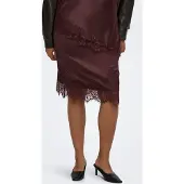 ONLY Carmakoma Carindona Midi-rok Dames Bruin 52