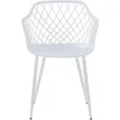 En.casa Eetkamerstoel set van 2 Kangasniemi 82x56x52 cm wit