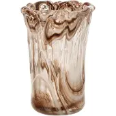 J-Line Vaas - glas - beige/transparant - small