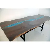 AEA Echtes holz wasserfall tisch epoxid harz esstisch epoxy tische massive möbel