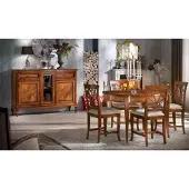 AEA Esszimmer Garnitur 4x Stühle Esstisch Gruppe Essgruppe Sideboard 6tlg