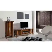AEA Wohnwand Wohnzimmer Holz Schränke Klassische Wand Italienische Stil