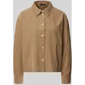 Opus Regular fit blouse met lange mouwen van puur katoen model 'Fronna'