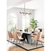 AEA Essgarnitur Essgruppe Möbel Gruppe Esszimmer Esstisch 6x Stuhl Garnitur 7tlg