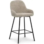 Idimex Barkrukken VIVIANNE, set van 2, gestoffeerd – beige
