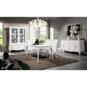 AEA Esszimmer Set Esstisch 4 x Stühle Essgruppe Essgarnitur Sideboard 7tlg