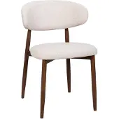 Giga Meubel Eetkamerstoel Alexia Beige/Walnoot