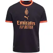 Puma AC Milan 26/27 authentiek derde voetbalshirt voor Heren, Grijs/Rood, Maat M