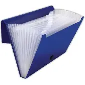 Penmate Aktetas A4 met 12 vakken, Blauw