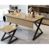AEA Moderner Hellbrauner Holztisch Arbeitstische Büromöbel Designer Pult