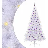 Syfax Kunstkerstboom met 300 LED Wit 210 cm PVC en staal