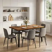 Syfax Vierkante Eettafel 120 x 90 x 75 cm Massief Acaciahout