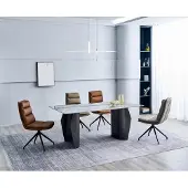 AEA Esszimmer Set Esstisch 6x Stühle Polsterstühle Designer Luxus Möbel