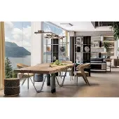 AEA Esstisch Stuhl Hocker Bücherregal Wohnzimmer Esszimmer Designs Set 8 tlg.