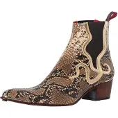 Jeffery west Chelsea-Laarzen Met Slangenprint, Beige