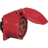 Sirox CEE-ABD 16A, 5p.6h, 400V, IP44 rot, ger,,FL70x70,LM56x56 603.156 CEE-doos (opbouw) 16 A 400 V 1 stuk(s)