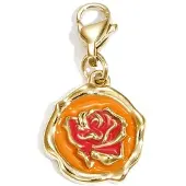 Yehwang Sieraden bedel roos op munt diy - Oranje
