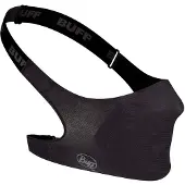 Buff mond- en neusmasker met filter, effen zwart