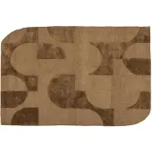 Woood Livo Vloerkleed - Wol/Katoen - Bruin - 170x240