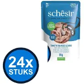 Schesir 24x Complete&Balanced kat pouch gelei tonijn&sardines 85gr