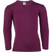 Engel - Kinder Unterhemd L/S - Merino-ondergoed 116, purper