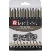 Sakura Pigma Micron fineliners - 10 stuks