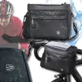 WHEEL UP Merkloze Fietsstuurfietszak 4.2L Waterdicht met Telefoonhouder