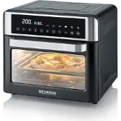Severin 2-in-1 toasteroven en heteluchtfriteuse met 25 liter inhoud en LED-display