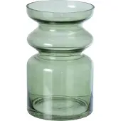 J-Line vaas glas olijfgroen - 16 cm - 25 cm