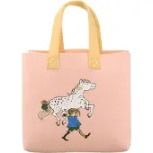 Muurla Pippi Tote Bag tas 25x25 cm Pippi and the Horse