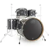 DW Drums Performance Series 22" 4 Piece Shell Pack Black Diamond