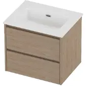 Proline tribute badmeubelset porselein elegant 60x46x54 cm glans wit ideal oak