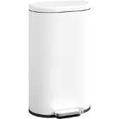 HOMCOM Prullenbak - PP - 36,5x31x61cm - Wit