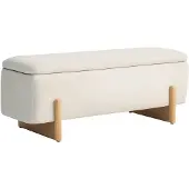 HOMCOM -Sitzbank-Polyester, Schaumstoff-111L x 44B x 44,5H cm-Beige